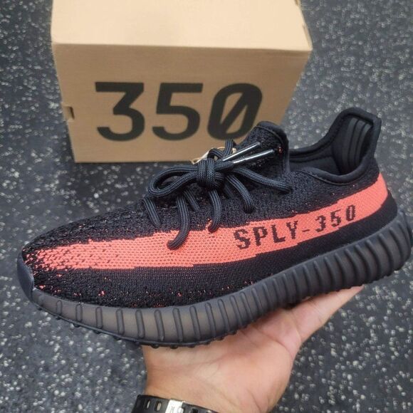 Adidas Yeezy 350 V2 Core Black Red Men's Size 5.5 BY9612 - Picture 8 of 8
